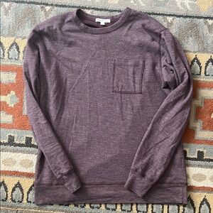 Men's Burgundy Crew Neck Shirt - Forty Five